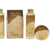 White Rose Jasmine Gold Tub Spa Bath Gift Set